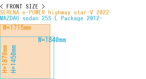 #SERENA e-POWER highway star-V 2022 + MAZDA6 sedan 25S 
L Package 2012-